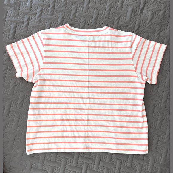 AYR Pink and White Striped Short Sleeve Tee - Picture 6 of 8
